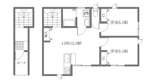 フルール ガーデン【2階】の間取り