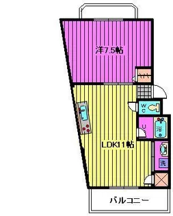 パーシモンハイツ【1階】の間取り