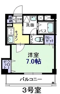 リバーサイド木場公園【3階】の間取り