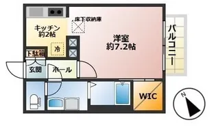 パピヨン動坂【1階】の間取り