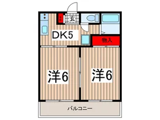日進ハイツ【2階】の間取り
