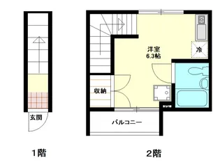IKフラット3【2階】の間取り