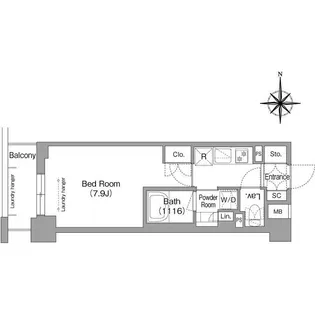 メトロステージPLUS中野弥生町【3階】の間取り