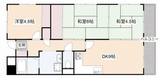 エクセレンス茨木【5階】の間取り