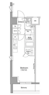 ザ・パークハビオ神楽坂香月【2階】の間取り