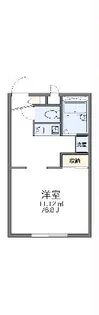 レオパレスアイリス【2階】の間取り