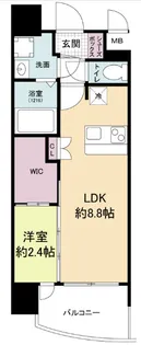 セレニテ阿波座ミラク【13階】の間取り