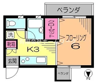 プラダK2【2階】の間取り