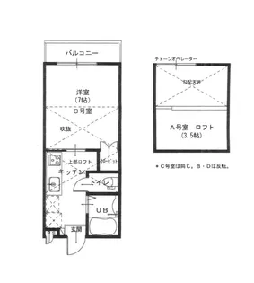 ラフターVII【2階】の間取り