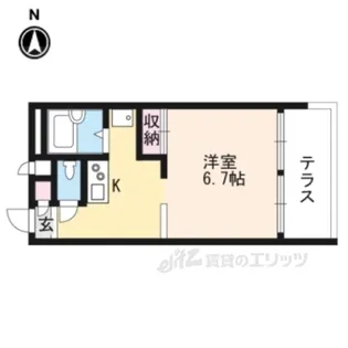 レオパレスルナ1【3階】の間取り