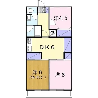 第1ニューハイム桜ヶ丘【2階】の間取り