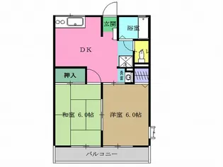 エッセンハイム【1階】の間取り