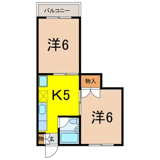 渡辺レジデンス(高崎市新町)【2階】の間取り