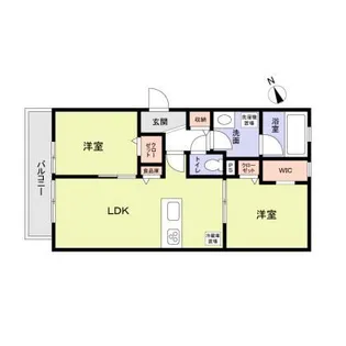 メゾンミニヨン【2階】の間取り