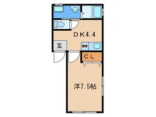 ハイツ高浜 B棟【2階】の間取り
