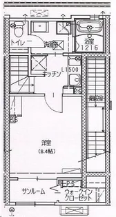 トリニティ下川東【2階】の間取り