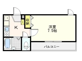 VILLA CUBE(ヴィラ キューブ)【1階】の間取り