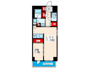 Mare Miyoshi【8階】の間取り