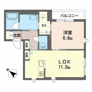 コスモス洗足【2階】の間取り