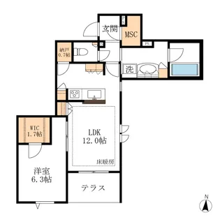 ルマセラ【1階】の間取り