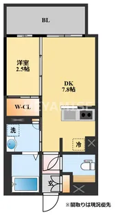 フロンティアききつIII【9階】の間取り