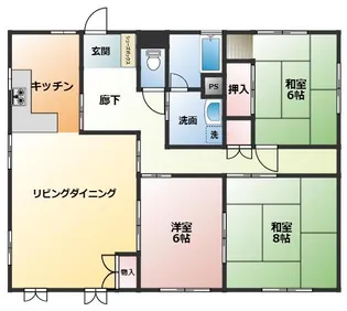 ローズハイツ【1階】の間取り