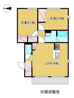 Belle sable【1階】の間取り