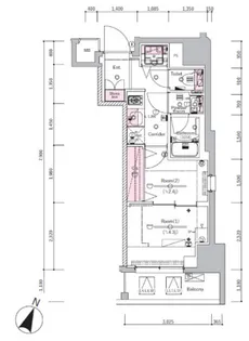 SYFORME SHINKOYASU【8階】の間取り