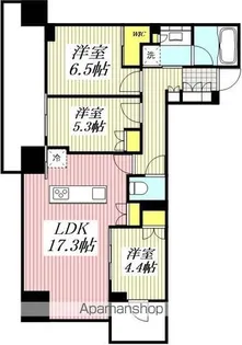 アトラスタワー小平小川【6階】の間取り