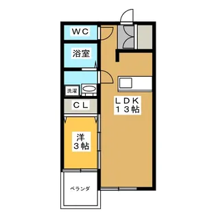 ショール コート【1階】の間取り