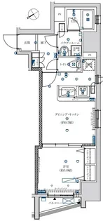 フェルクルール上野駅前【8階】の間取り