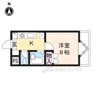 リバーサイド高野【3階】の間取り