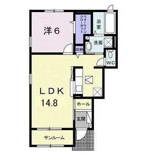 ヴィヴァーチェ【1階】の間取り