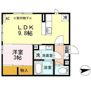 ディアコート和田駅前【1階】の間取り