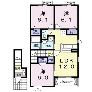 セントラル アバンツァート B【2階】の間取り