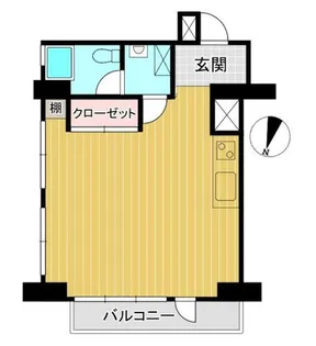 自由が丘セントラルマンション【9階】の間取り
