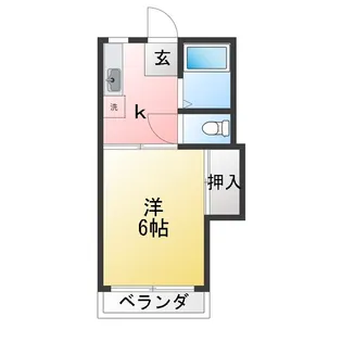 ひまわりハイツ【2階】の間取り