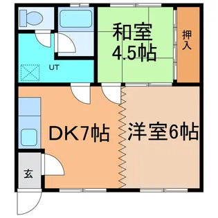 柳町ハイツA【2階】の間取り