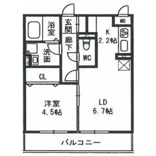 クレールV【2階】の間取り