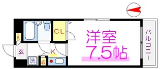 サンモール荒木【4階】の間取り