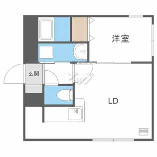 グランパーク札幌北【2階】の間取り