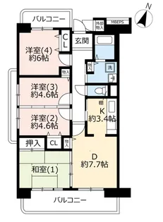 URコンフォール西本郷【6階】の間取り