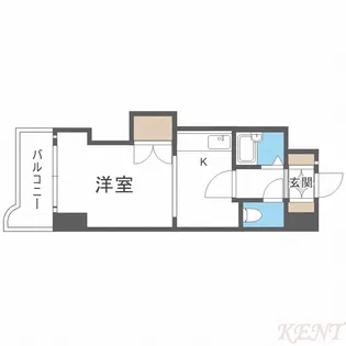 セザール琴似【10階】の間取り