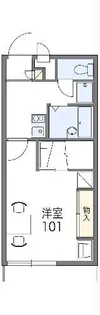 レオパレスミディ【2階】の間取り