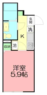 ダイヤモンドテラス藤沢本町B【1階】の間取り