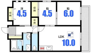 エスポワール舟入【4階】の間取り