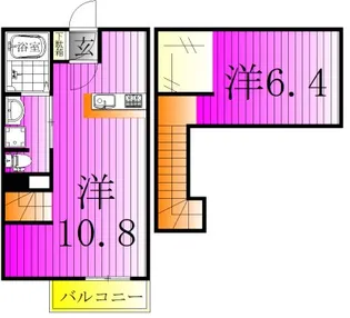 G BASE新松戸 202【1階】の間取り