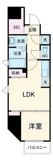シーズンフラッツ梅田北【2階】の間取り