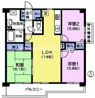 エスペランサ春日町【2階】の間取り