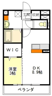 ラルーチェ城山【2階】の間取り